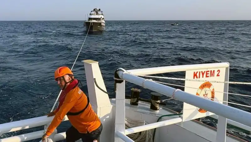 Marmaris'te Sürüklenen Tekne, Denizdeki Kahramanlar Tarafından Kurtarıldı
