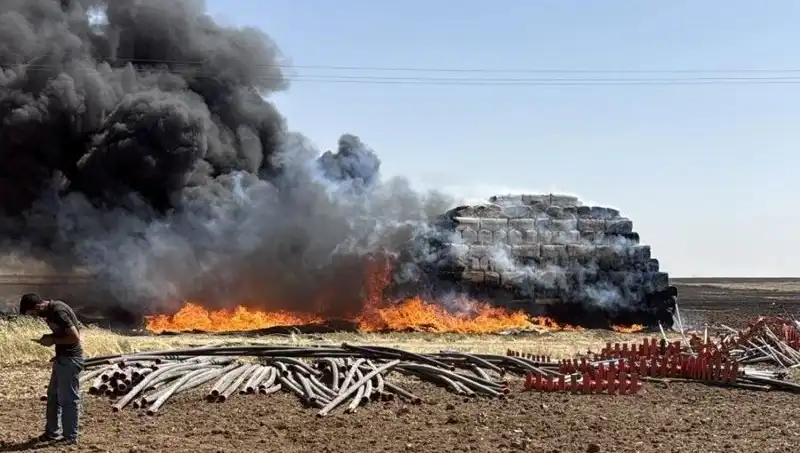 Mardin'de Kontrol Altına Alınmayan Anız Yangını Çiftçileri Tedirgin Ediyor