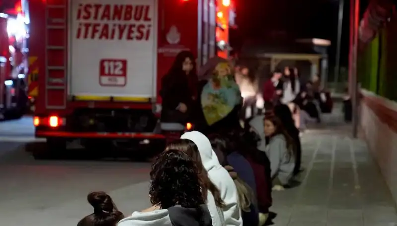 2.500 Kişilik Kız Öğrenci Yurdunda Yangın Paniği Yaşandı
